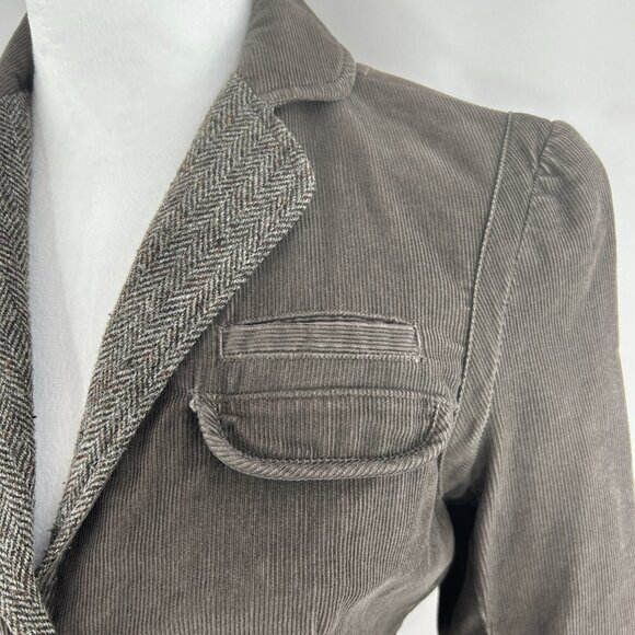 Tristan & Iseut academia brown corduroy blazer jacket - Small - Picture 4 of 9